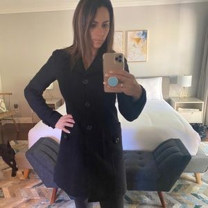 Nordstrom Black Peacoat